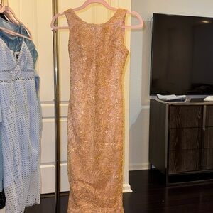 Opened back pencil cocktail dress by Touta